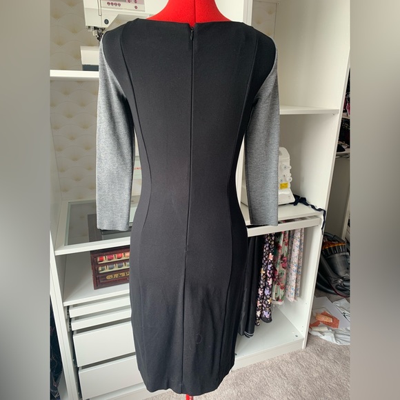 DKNYC Colour blocked faux leather dress - Picture 3 of 3